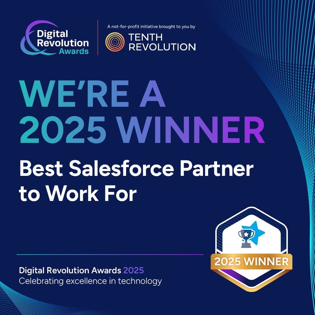 Digital Revolution Awards - Winner 2025 - Best Salesforce Partner To Work For