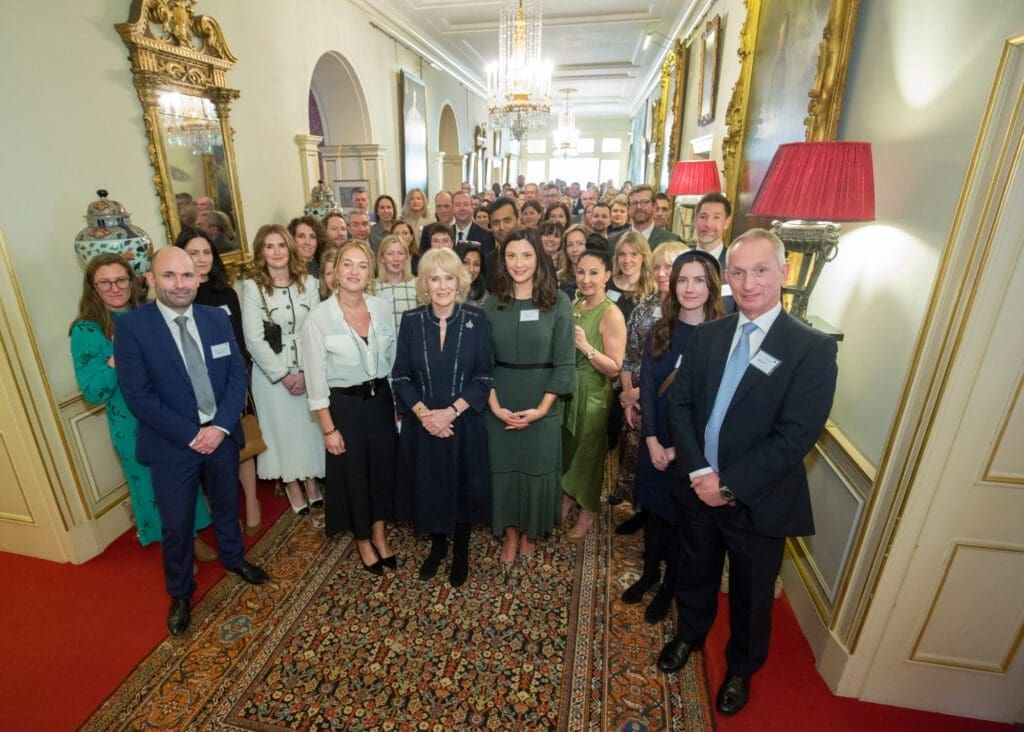 HM The Queen Consort hosts a reception for Duchenne UK at her home in Clarence House, London